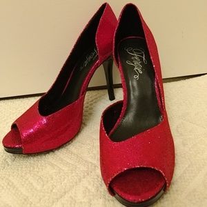 Fergie "Awareness"Pink Sparkle Heels